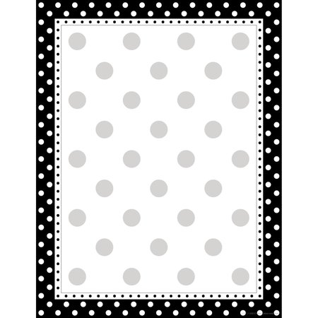 BARKER CREEK Black & White Dot Computer Paper, 50 sheets/Package 717